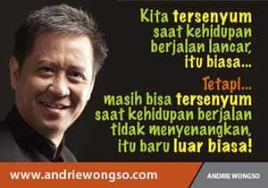 Kata bijak, Biografi Andrie Wongso