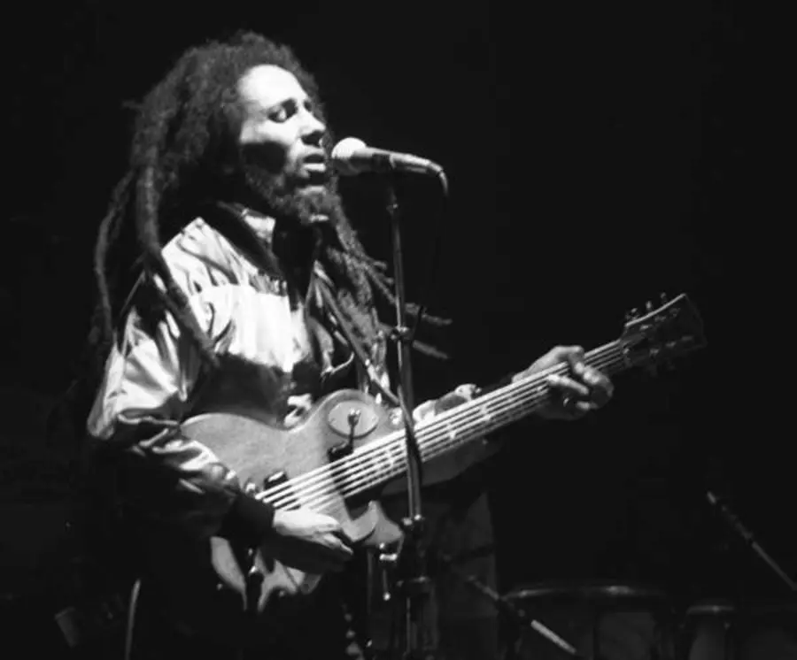Bob Marley tampil dalam konser di Zurich, Swiss, 30 Mei 1980